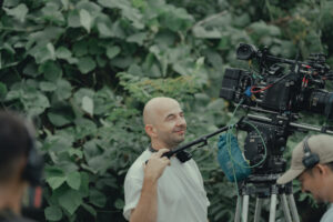 A pale view of hills