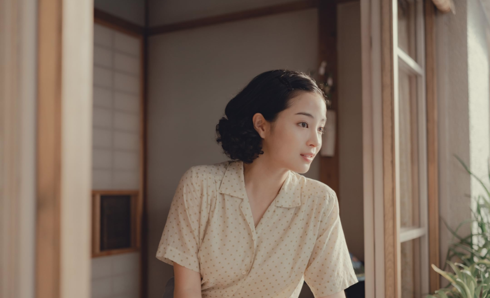 a pale view of hills