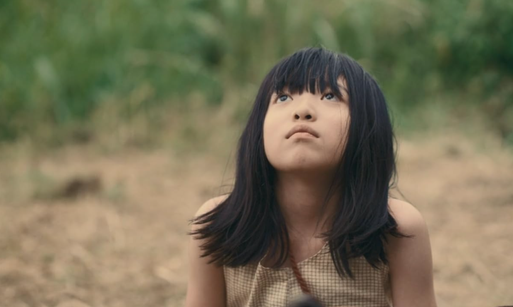 a pale view of hills