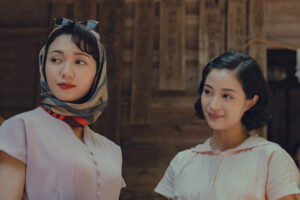 a pale view of hills